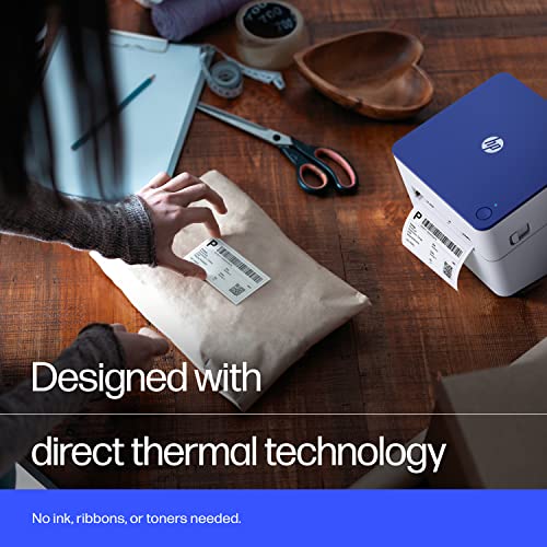 HP Shipping Label Printer, 4x6 Direct Thermal, High-Speed 300 DPI, Barcode Printer
