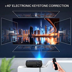 VANKYO Performance V610 Native 1080P LED Projector, Full HD Video Projector with 6000 Lux, ±40° Digital Keystone Correction, Compatible with Smartphone, TV Stick, HDMI, SD, AV, VGA, USB for PowerPoint