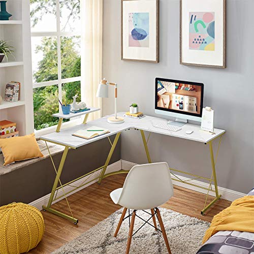 Mr IRONSTONE Electric Height Adjustable Desk 53.5" Standing Desk Sit to Stand Home Office Computer Desk & L-Shaped Desk 50.8" Computer Corner Desk, Home Gaming Desk, Office Writing Workstation