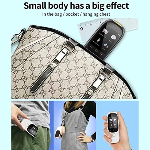 Portable Language Translator Device Voice Translator Real Time Two-Way 45 Languages White/Black