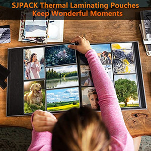 SJPACK Thermal Laminating Pouches, 9 x 11.5 Inches, 3 mil Thick, 4000 Pack - Clear
