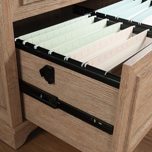 Sauder Rollingwood Lateral File Cabinet, Brushed Oak Finish, 31.5" x 20.0" x 29.76
