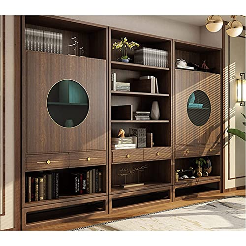 Chinese-Style Bookcase Setting Shelf Cabinet - Elegant Luxury Storage for Office or Study