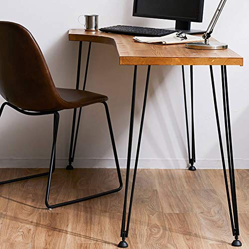 L-Shaped Computer Desk Office Computer Desk, Corner Pc Laptop Workstation Study Table Gaming Desk, for Home and Office, with Wood and Iron Shelves, Triangular Mechanical Design.