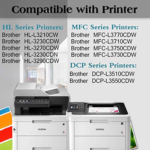 10-Pack(5Drum+5Toner) Compatible High Yield DR-223CL DR223CL Drum Units TN-223 TN223 Toner Cartridge Replacement for HL-L3210CW HL-L3270CDW HL-L3290CDW MFC-L3710CW Printer