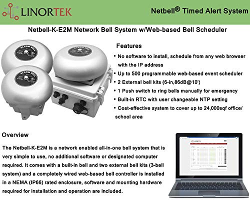 Netbell Network All-in-One Break Bell System (3 Bells System) by Linortek