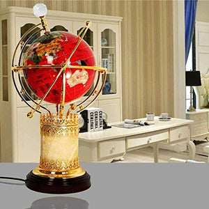 None LED Desk Lamp World Globe Student Study Decoration Table Lamp