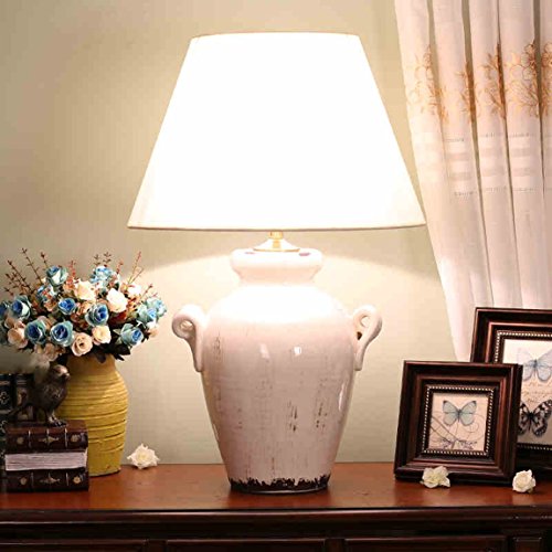 505 HZB American Rural Ceramics, Copper Lamp, Living Room, Study, Villa, Lamps And Lanterns.