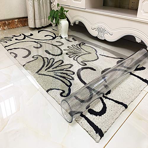 CHHD Transparent Office Chair Mat, Hard Floor Protector Pad, Clear PVC Non-Slip Mat - 4 Thickness Options (200x300cm)