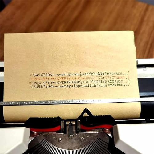 Quepiem Retro Manual Typewriter with Case - Red