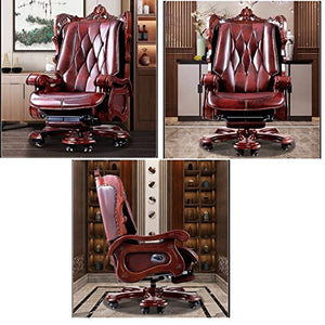 CBLdF Ergonomic Leather Boss Chair with Footrest, High Back Executive Office Chair