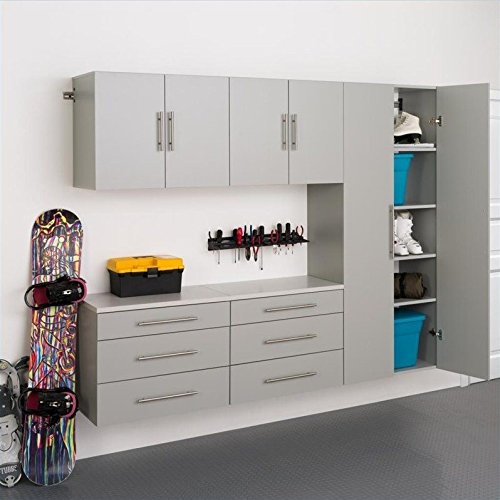 Prepac, Gray, Satin Nickel