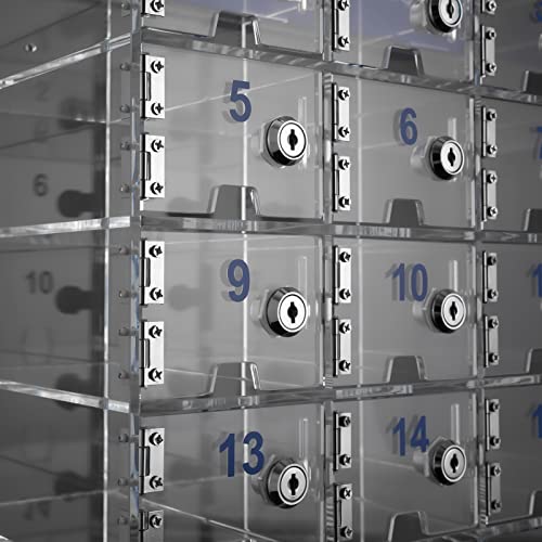 DNYSYSJ 24 Slots Cell Phone Locker with Door Locks and Keys