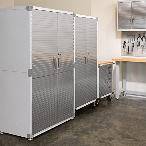 Seville Classics Ultra HD Mega Storage Cabinet - Stainless Steel