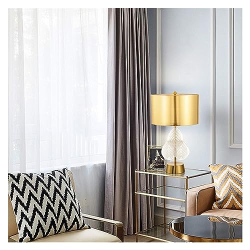 MaGiLL Multifunction Desk Lamp with Glass Crystal Leaves - Blanc/Gold