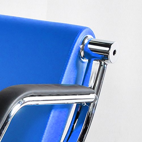 Bestmart INC 3-Seat Office Reception Sofa Waiting Room Bench Visitor Guest Sofa Airport Clinic Seat (Blue)