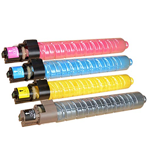 Compatible with Ricoh MPC2500 Toner Cartridges Used in Ricoh Aficio MPC 2000 2500 3000 2525 3030 Printer Black Yellow Cyan Magenta Laser Printer Accessories Black2