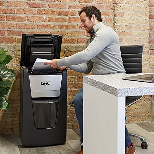 GBC Auto Feed+ Paper Shredder 300X, Super Cross-Cut, 300 Sheet Capacity