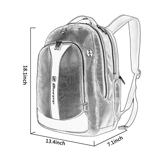 Soarpop School Business Backpack for 15.6 inch Laptop,Expandable Notebook Racksack for College Office