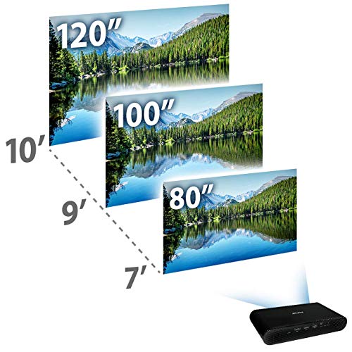 Miroir M631 Ultra Pro Portable Projector | 700 Lumen, 120” Image, 4K Input Support, Home Theater | Gaming | USB – C Charge Video | Native 1080p Resolution (1920 x 1080p) | Rechargeable Battery