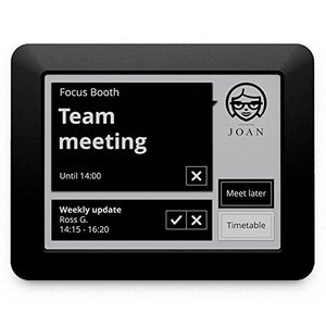 JOAN Manager Wireless Conference Room Scheduler, Black