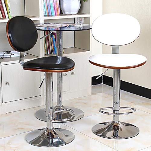 SHPEHP Multifunctional Black Drafting Chair - 360 Degree Rotation Bar Stool with Hydraulic Seat Adjustment