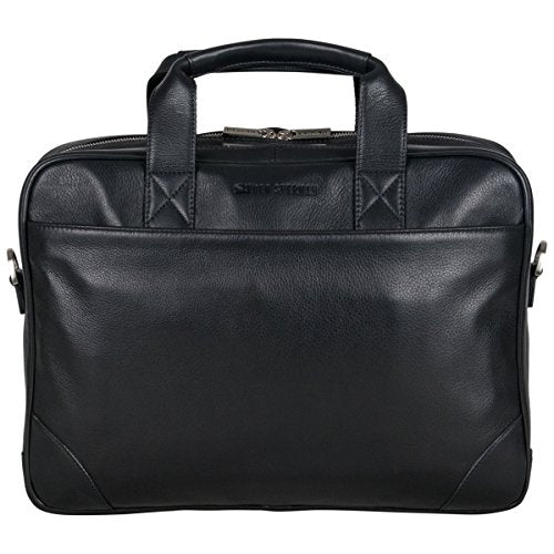 Ben Sherman Top Zip Laptop Portfolio Briefcase, Black, One Size