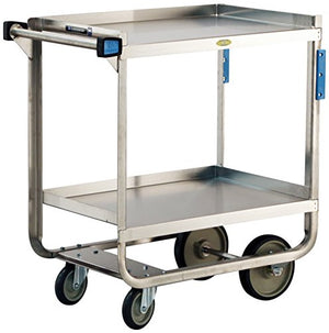 Lakeside Manufacturing 938 Tough Transport Utility Cart, Stainless Steel, 2 Shelves, 1000 lb. Capacity