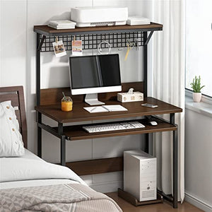VELLOW Multifunctional Desktop with Bookshelf - Modern Writing Workstation
