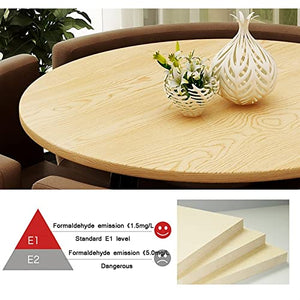 None Round Club Table and Chair Set - 80cm Office Reception Furniture Nordic Design - Beige