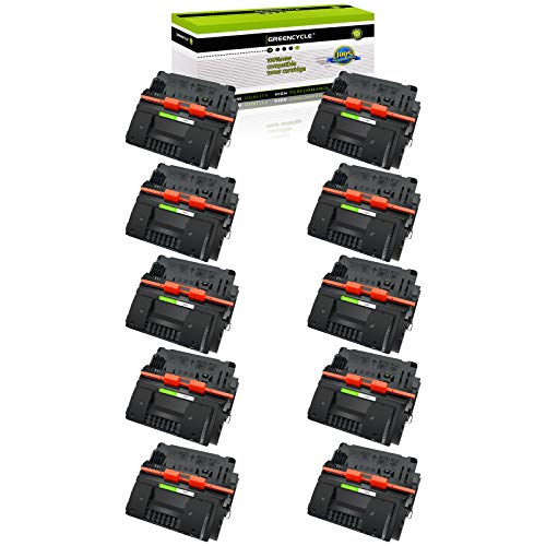 GREENCYCLE 10 Pack 81X CF281X Black High Yield Toner Cartridge Replacement Compatible for HP Laserjet Enterprise MFP M605 M630 M606 M605N M605DN M605X M630h M630dn M630z Printer