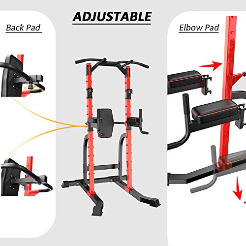 HYD-Parts Power Tower,Standing Full Body Chin up Bar,Adjustable Heavy Duty Pull up Bar Strength Training Fitness Workout