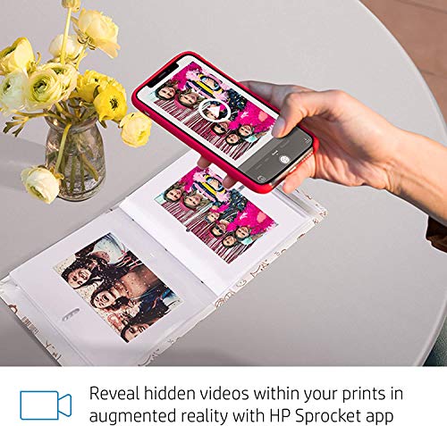 HP Sprocket Studio Photo Printer – Personalize & Print, Water- Resistant 4x6" Pictures (3MP72A)