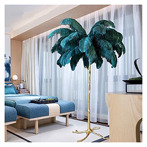 Nordic Feather Floor Lamp 80CM White LED Standing Lamp Home Decor