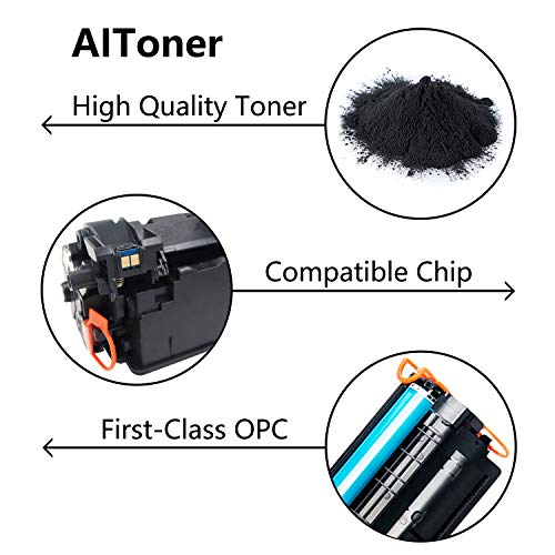 4 Pack (Black) Compatible for HP 25X | CF325X Toner Cartridge Replacement for HP Enterprise M830z+NFC MFPM830z M806 M806dn M806x+ Managed Flow M830 Printer Cartridge,Sold by AlToner.