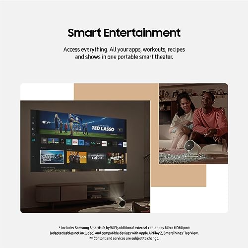 SAMSUNG Freestyle 2nd Gen Smart Portable Projector FHD HDR 360 Sound