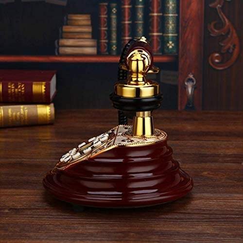 TEmkin Vintage Mahogany Metal Retro Phone
