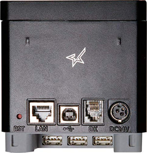 Star Micronics mC-Print2 2-inch Ethernet (LAN) / USB / Bluetooth / Lightning Thermal POS Printer with CloudPRNT, Peripheral Hub, Cutter, and External Power Supply - Black