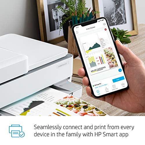 HP ENVY Pro 6455 Wireless All-in-One Printer, Mobile Print, Scan & Copy, Auto Document Feeder, Works with Alexa (5SE45A)