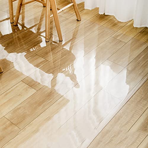 JYDQM Clear Vinyl Plastic Floor Runner Protector Chair Mat, 1.5mm Thick, Non-Slip, Durable - 1.5x7m