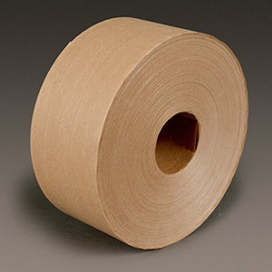 3M Water Activated Paper Tape 6147, Natural, Performance Reinforced, 3 in x 450 ft, 10 per case