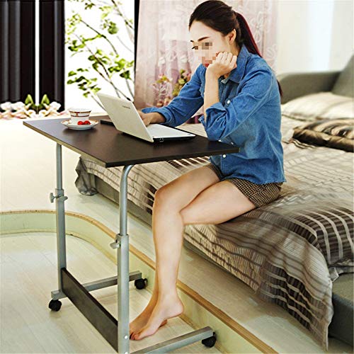 Podium Computer Desk Workstation Height Adjustable Wooden Table - Black Walnut, One Size
