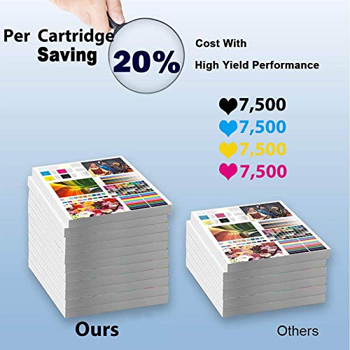 4-Pack (BK+C+Y+M) Compatible CP4005 CP4005n CP4005dn Printer Cartridge Replacement for HP (CB400A CB401A CB402A CB403A) 642A Toner Cartridge (High Yield)