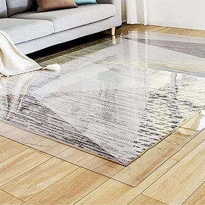 HOBBOY Hard-Floor Chair Mat Protector 1.5mm Clear PVC Non-Slip Rug Pad - Waterproof Table Cover - 120/140/160cm Wide Multi