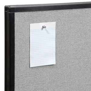 Global Industrial Freestanding Office Partition Panel, Gray