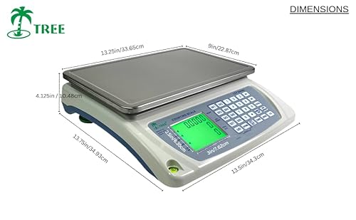 Tree LCTx 66 Large Counting Scale, 66 X 0.001 lbs Precision - Industrial Commercial Manufacturing Counting Instrument
