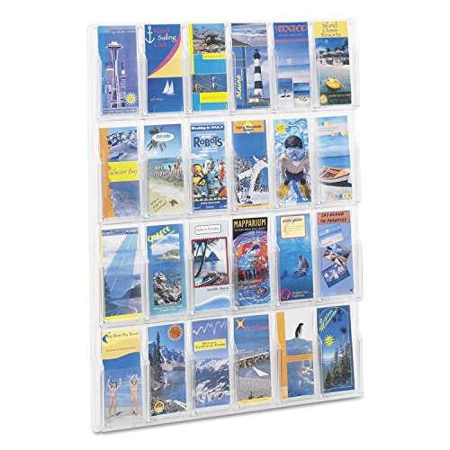 SAF5601CL - Safco 24 Pamphlet Pockets Display Rack