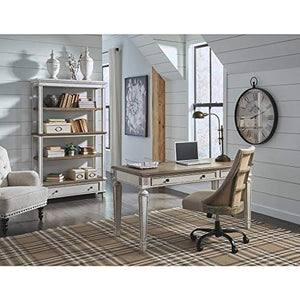Signature Design by Ashley H743-34 Realyn Home Office Desk, White/Brown
