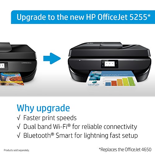 HP OfficeJet 4650 All-in-One Wireless Printer with Mobile Printing, Instant Ink ready (F1J03A)