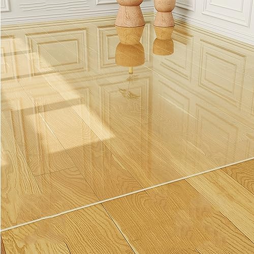 AHAVI Rectangular Clear Glass Chair Mat for Rolling Chairs, Heavy Duty Anti-Slip Carpet - Customizable Size/Easy to Clean (Clear, 140X180CM/4.5FTX5.9FT)